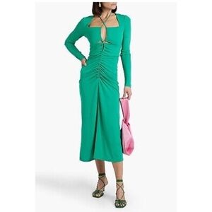 NWT Rebecca Vallance Edie Long Sleeve Jersey Cut-Out Dress size EU38 US6